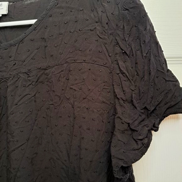 Jaclyn Smith Black Embroidered Blouse Plus Size XXL - Picture 5 of 7